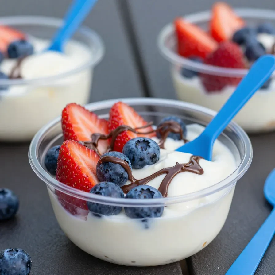 Açaí bowls 6 Eine Schüssel mit einem Açaí Bowl, garniert mit Banane, Beeren, Granola und Kokosraspeln auf hellem Hintergrund.