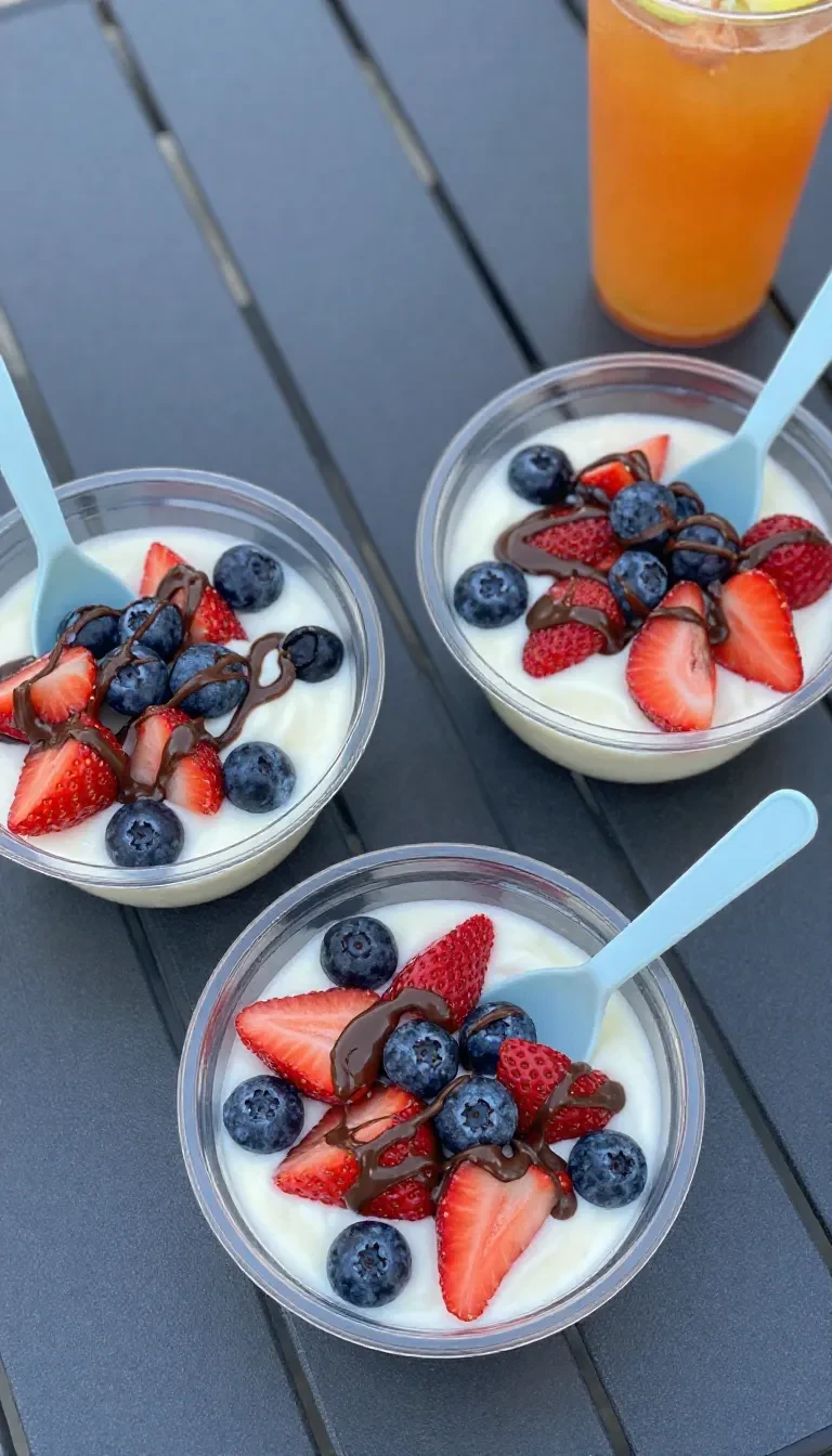 Açaí bowls 10 Eine Schüssel mit einem Açaí Bowl, garniert mit Banane, Beeren, Granola und Kokosraspeln auf hellem Hintergrund.