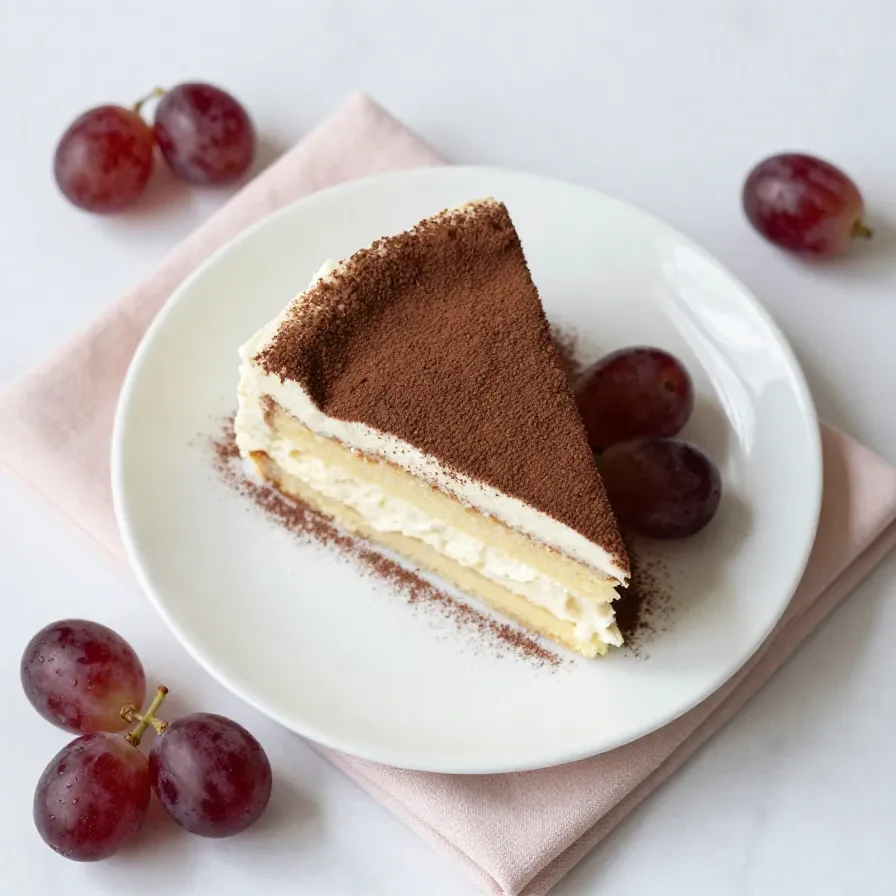 Ein Stück Zwetschgen-Schmand-Kuchen auf einem Teller, mit sichtbaren Zwetschgen und cremiger Schmandfüllung.