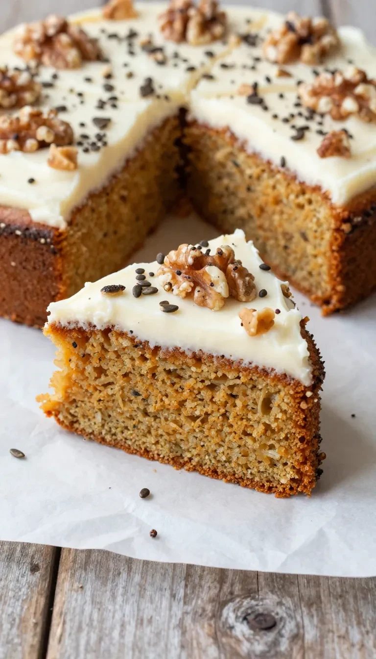 Ein frisch gebackener Kürbiskuchen vom Blech mit goldbrauner Oberfläche, in Stücke geschnitten und auf einem Backblech serviert.