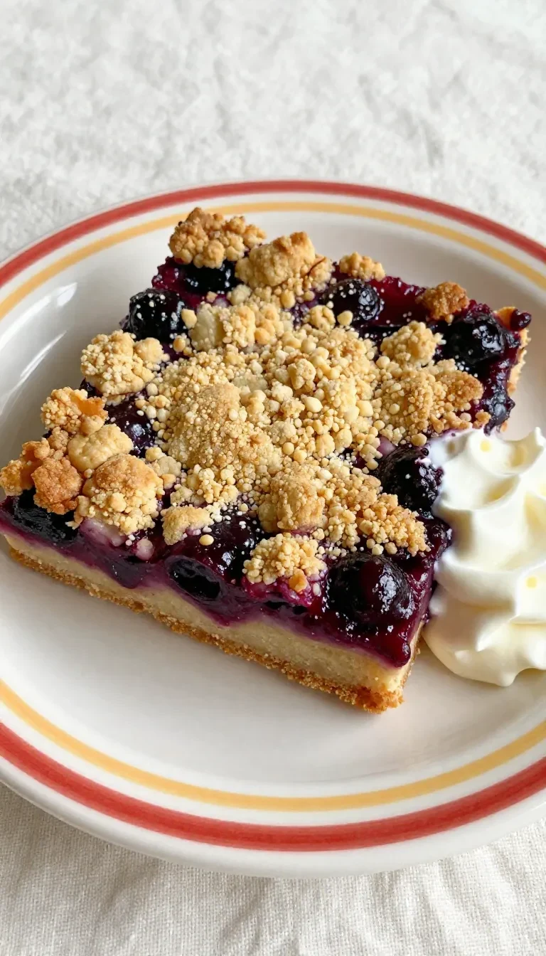 Ein Stück Omas Streusel-Zwetschgenkuchen mit Mürbteig auf einem Teller, mit goldbraunen Streuseln und saftigen Zwetschgen.