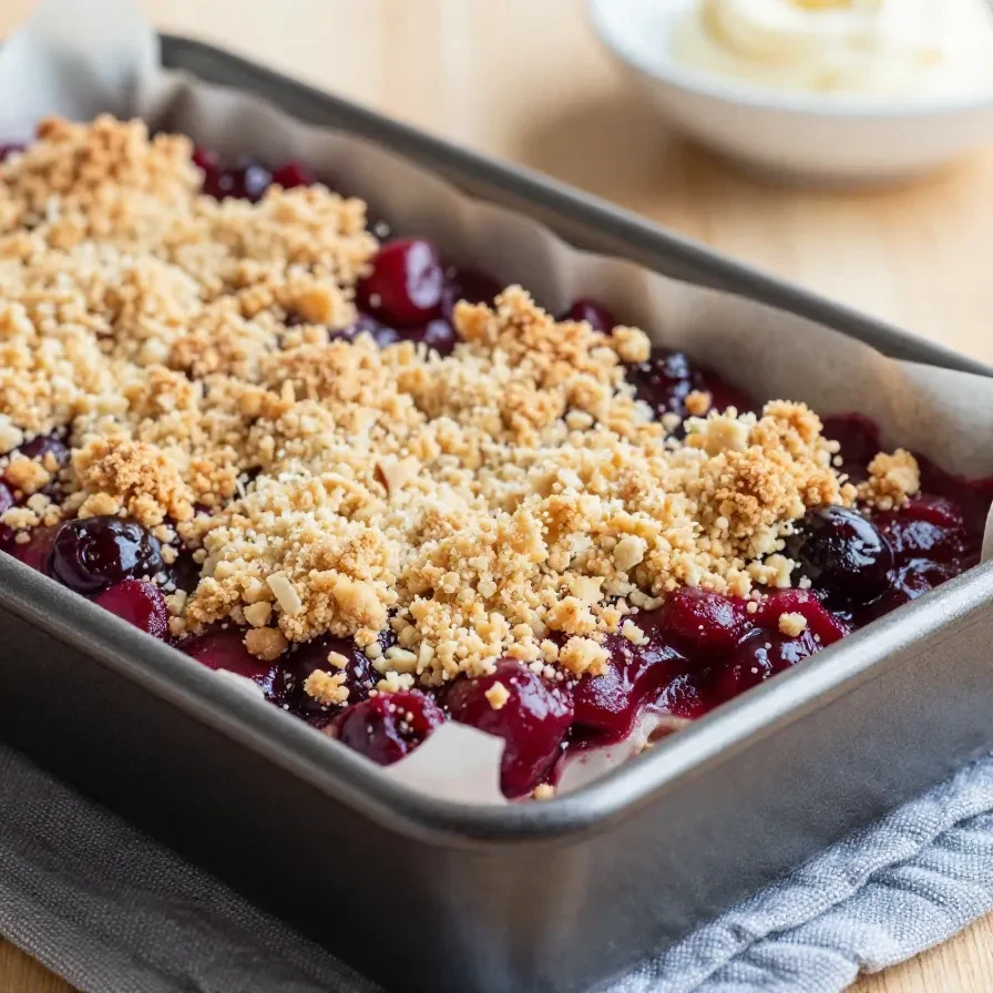 Ein frischer Zwetschgenkuchen mit Quark-Öl-Teig vom Blech, mit goldbraunem Rand und saftigen Zwetschgenstücken auf einem Backblech.